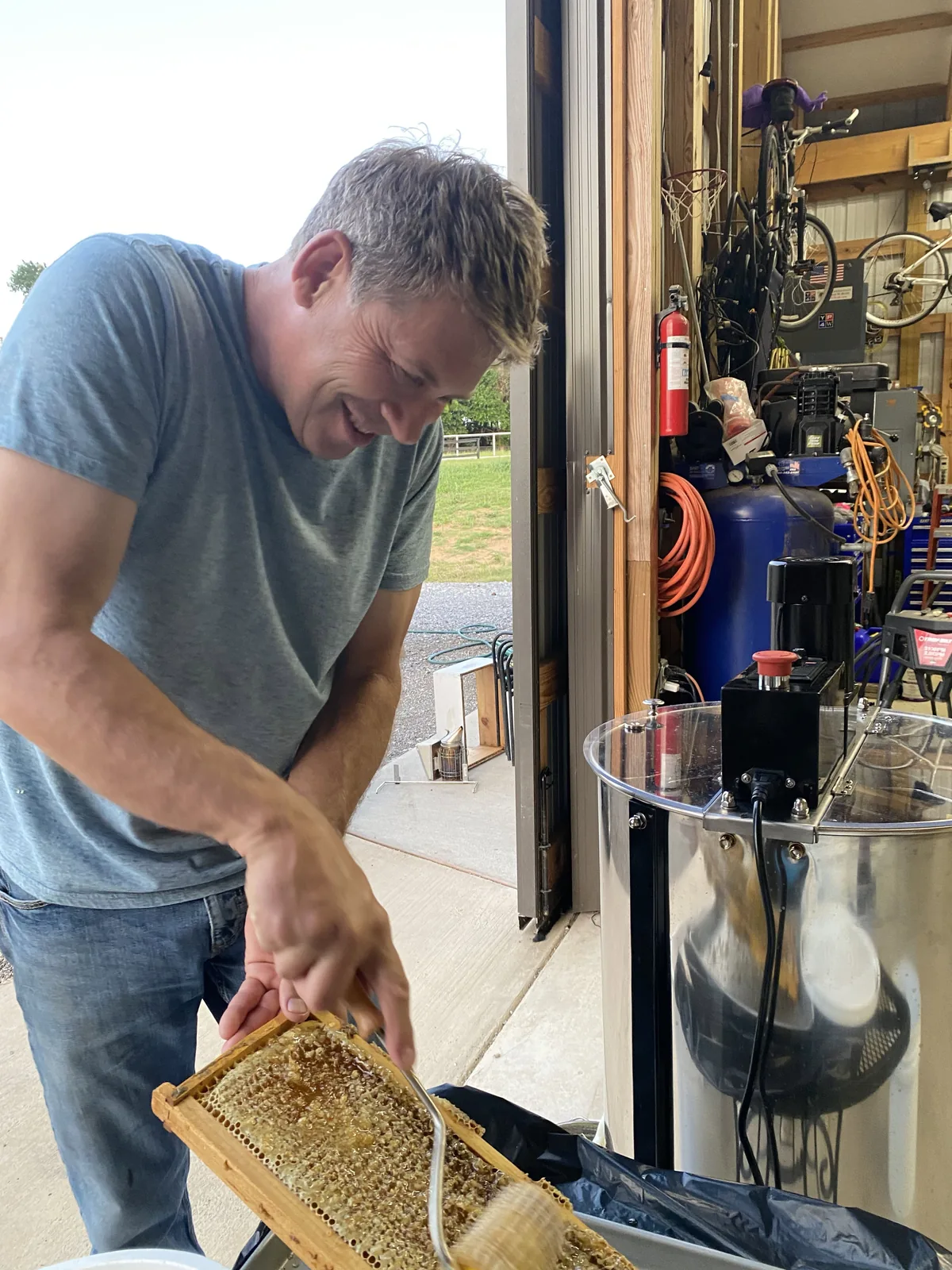 Honey extraction equipment