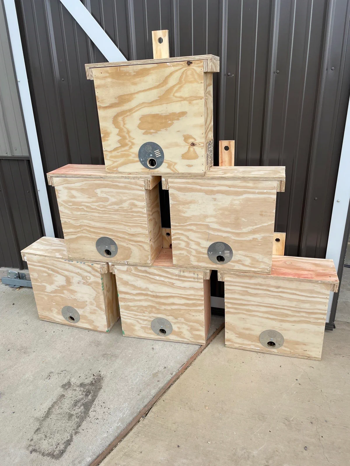 Finished swarm box ready for painting